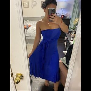 Versatile royal blue maxi dress